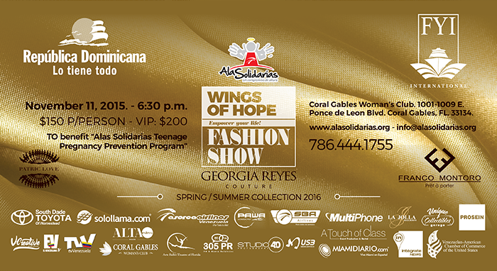 alas solidarios wings of hope fashion show miami integrate news